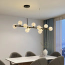 Axyaa Nordic Sky Chandelier: Modern LED Gold Magic Bean Bubble Lamp
