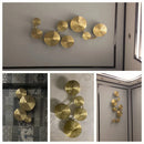 Axyaa Gold Lotus Leaf LED Wall Sconce - Modern Living Room Decor Lighting