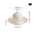 Axyaa Ceramic Bowl with Lid: Versatile Tableware for Soup, Desserts, Steamed Egg, Snacks
