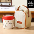 Axyaa Stainless Steel Thermal Lunch Box with Spoon - Double Layer Bento Box