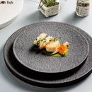 Axyaa Ceramic Dinner Plates Set | Creative Round Tableware for Pasta, Steak, Sushi