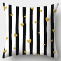 Axyaa Black White Modern Cushion Cover 45x45cm Polyester Decorative Pillow Case