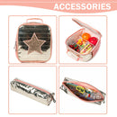 Axyaa Girls School Backpack Set: Backpack, Lunch Box, Pencil Case - Ages 8-10