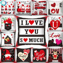 Axyaa Nordic Love Pillowcase 45x45cm - Home Decorative Throw Pillow Cover