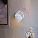 Axya Moon Chasing Wall Lamp: Aluminum Rotatable Lighting Sconces for Bedroom