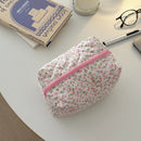 Korean Flower Makeup Bag Small Cosmetic Pouch Organizer by Axyaa