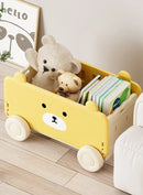 Axyaa Kids Car Toy Organizer Trolly - Large Capacity Storage Box Shelf