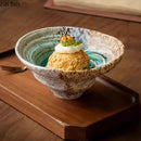 Axyaa Retro Ceramic Pasta Bowl Dessert Snack Salad Serving Molecular Cuisine Restaurant Tableware