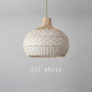 Axyaa Rattan Pendant Lights: Chinese Style Luminaire for Dining, Restaurant