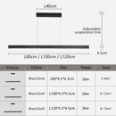 Axyaa LED Bar Pendant Light for Dining Room Kitchen Living Room Office