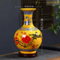 Axyaa Blue & White Porcelain Vase for Home Decor with Dracaena Sanderiana