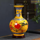 Axyaa Blue & White Porcelain Vase for Home Decor with Dracaena Sanderiana