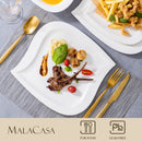 Axyaa 30/60-Piece White Porcelain Dinner Set Tableware for 6/12