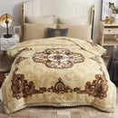Axyaa Winter Raschel Blanket: High-End Warmth, Double-Sided Flocked Comforter
