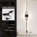 Axyaa LED Wall Lights: Bedroom TV Background Bedside Sconce, Black/White, AC85-265V