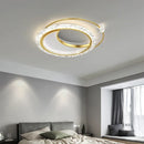 Axyaa Gold Acrylic Round Ceiling Light - Nordic Creative Bedroom Lamp