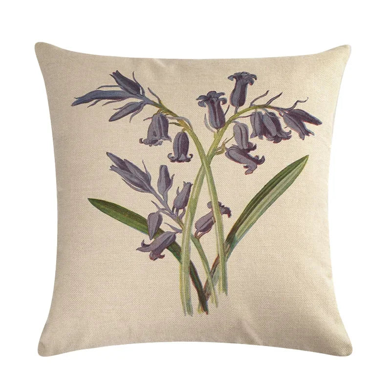 Axyaa Nordic Printed Cotton Linen Pillowcase for Home Office Decor 45*45cm