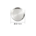 Axyaa Stainless Steel Buffet Plates - Korean Style Durable Shallow Dishes
