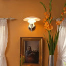 LED Wall Lamp by Axyaa: Danish Design, Nordic Home Decor, Glass Shade, Replaceable Bulb, Bedroom Lighting.