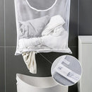 Axyaa Mesh Laundry Basket Wall Organizer with Hook