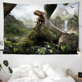 Axyaa Dinosaur Wall Tapestry Beach Blanket Yoga Mat Tablecloth