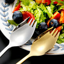 Axyaa Stainless Steel Dessert Fork and Spoon Set