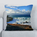 Axyaa Beach Ocean Print Decorative Pillowcase - Casual Home Decor Cushion Cover