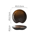 Axyaa Lotus Leaf Seasoning Dish Set for Molecular Cuisine and Appetizers