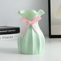 Axyaa Porcelain Style DIY Flowerpot Vase Home Decoration Ornaments