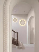 Axyaa Yellow Cave Stone Bedroom Wall Lamp, Japanese Wabi Sabi Style Living Room Atmosphere