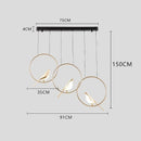 Axyaa Postmodern Bird Chandelier Wall Sconce Light for Hallway, Stairs, Bedroom