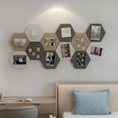 Axyaa Felt Hexagon Wall Stickers: Creative DIY Interior Decoration & Message Board