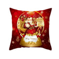 Axyaa Festive Christmas Pillow Case for Sofa Decor Merry Xmas Cushion Cover