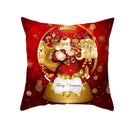 Axyaa Festive Christmas Pillow Case for Sofa Decor Merry Xmas Cushion Cover