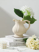 Axyaa Cerc Flower Vase: Luxury Decor for Living Room, European Style, Frosted Glass