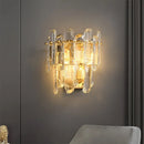 Luxury Axyaa Crystal Wall Lamp for Living Room, Bedroom, and Aisle - Elegant All Copper Design