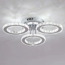 Axyaa Chrome Crystal Ceiling Chandelier for Modern Home Decor