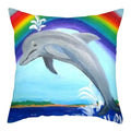 Axyaa Dolphin Pattern Cushion Cover 45x45cm