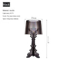 Axyaa White Baroque Ghost Table Lamp, Simple Modern Bedroom Bedside Floor Lamp
