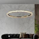 Axyaa Nordic Crystal Chandelier: Modern, Minimalist, Luxury Lighting for Living Room
