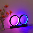 Axyaa Aluminum Double-circle Decorative Lamp for Bedroom and Living Room