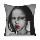Axyaa Funny Pattern Cushion Cover for Home Sofa Decor