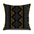 Axyaa Gold Printed Decorative Linen Pillow Cover