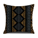 Axyaa Gold Printed Decorative Linen Pillow Cover