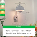 Axyaa Minimalist Mushroom LED Wall Sconce Light for Hotel Aisle and Corridor