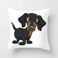 Axyaa Dachshund Cushion Cover 45x45cm Cute Dog Puppy Throw Pillow Cases