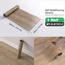 Axyaa Wood Grain Peel and Stick Flooring Tiles, Removable Sticker, 118'' X 15.7''