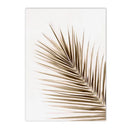 Morocco Architecture Islamic Canvas Art Print with Beige Flower Palm Tree Painting - Axyaa