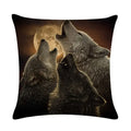 Axyaa Printed Linen Pillowcase for Home Sofa Car Decor 45*45cm