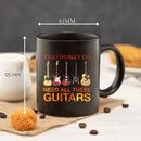 Axyaa Music Lover's Black Ceramic Coffee Mug - Perfect Boy Birthday Gift